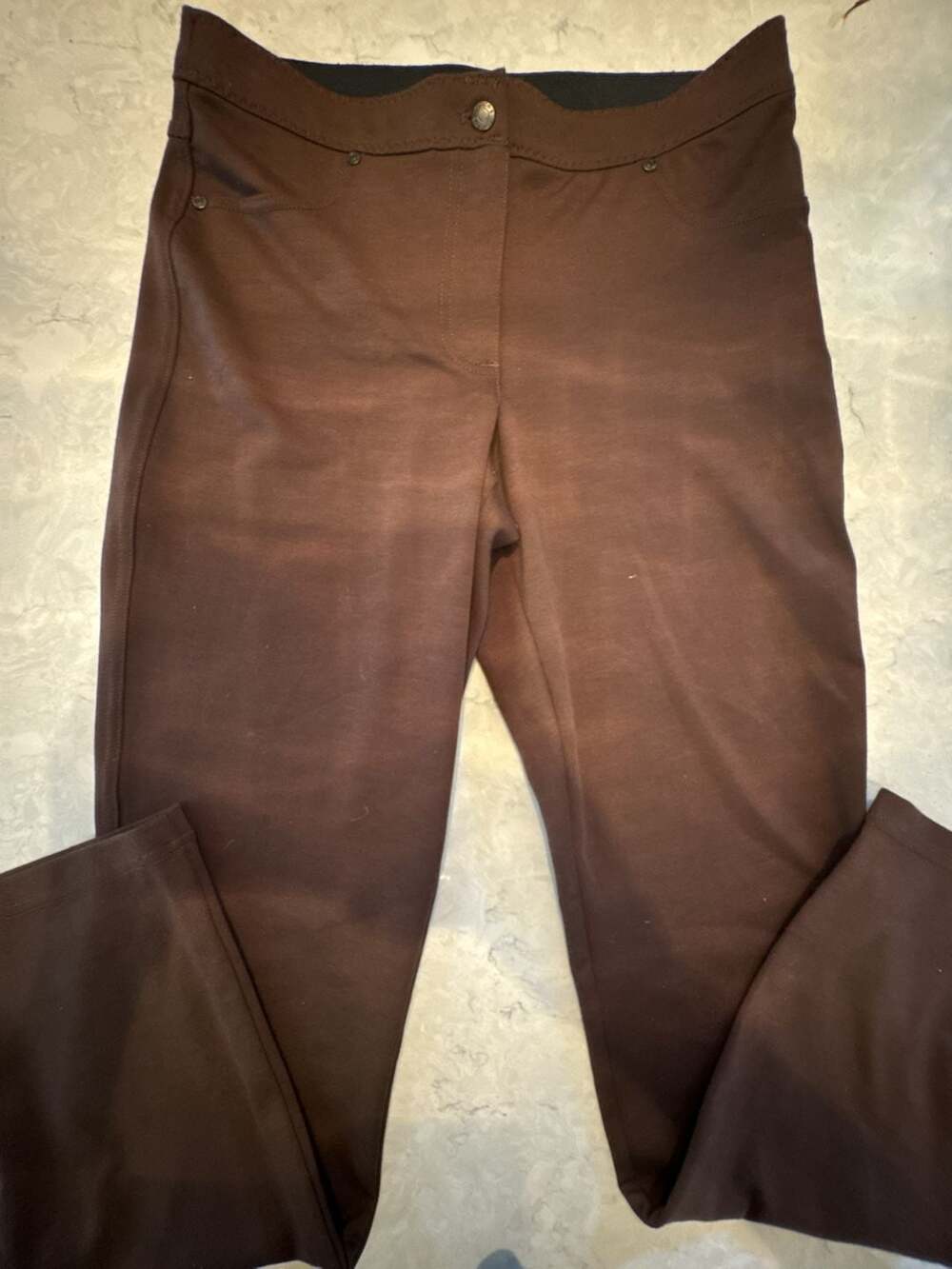 Additions by Chico's Brown Full Length Leggings Size 0.5